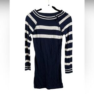 Ralph Lauren Girls Navy / White Long Sleeve Dress - Sz(M)
